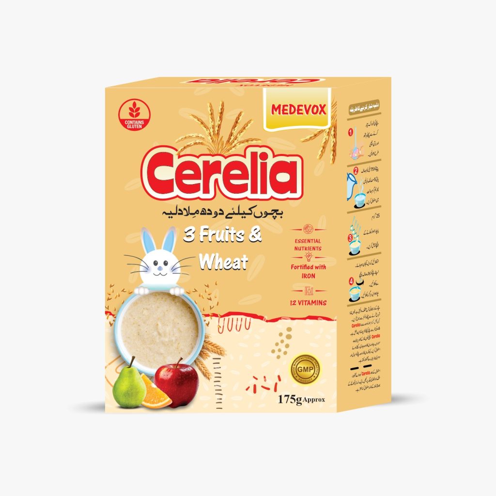 Cerelia 3 Fruits & Wheat Infant Cereal (200g)